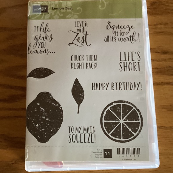 Stampin Up Lemon Zest Citrus Stamps Squeeze - Picture 3 of 3